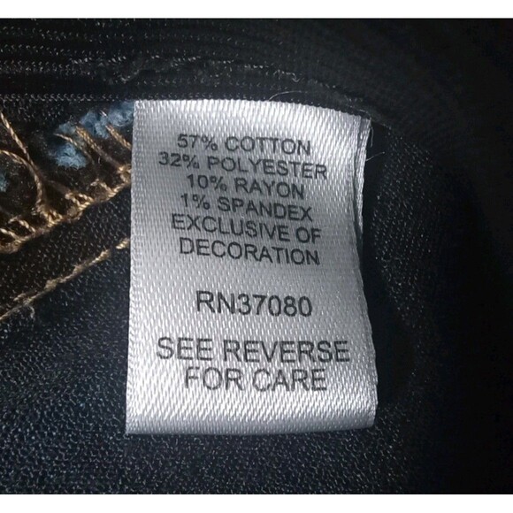 Cato Womens 14 Stretch Denim Jeans Boho Flare Plaid Retro Bell Bottom Hippie - Picture 6 of 11